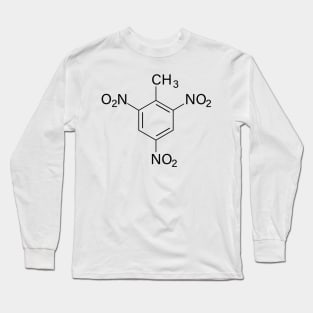 Trinitrotoluene (TNT) Chemical Structure Long Sleeve T-Shirt